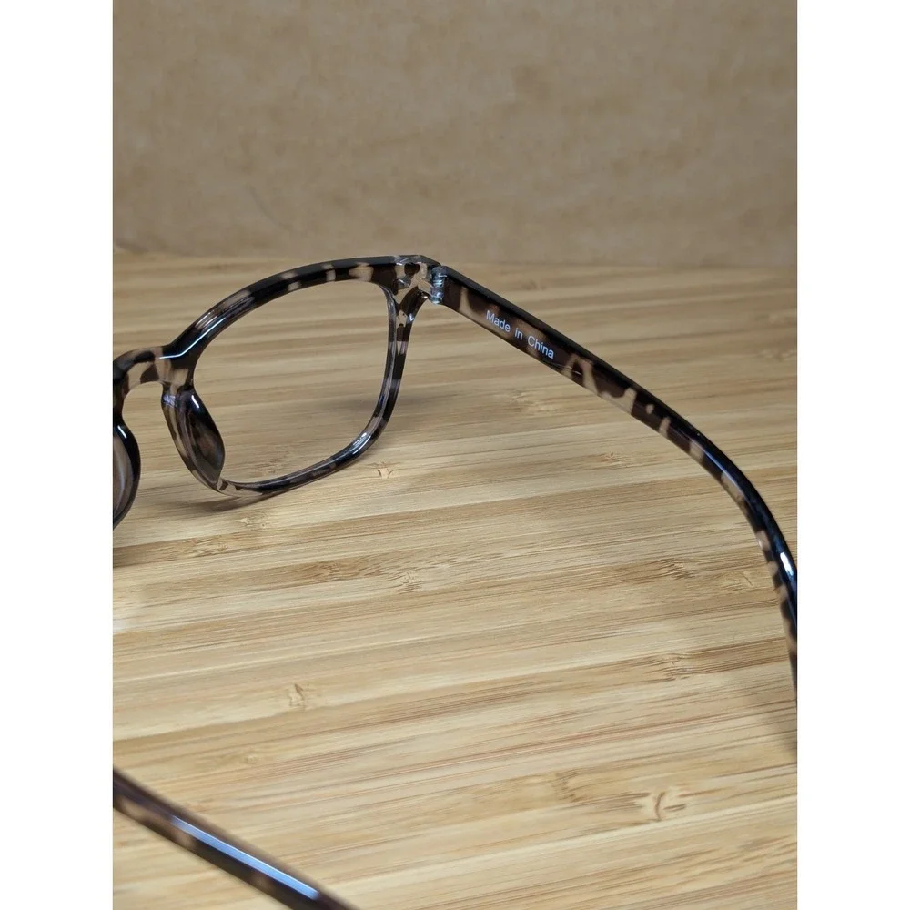 Square Full Rim Blue light Eyeglass Frames Set of 3 Beige Multicolor Tortoise